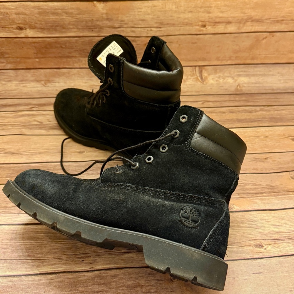 Timberland Women’s Linden Woods 6” Waterproof Boots Black Nubuck Leather Size 9